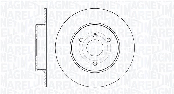 Magneti Marelli Bremsscheibe [Hersteller-Nr. 361302040131] für Smart