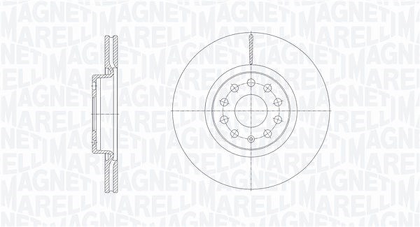 Magneti Marelli Bremsscheibe [Hersteller-Nr. 361302040126] für Audi, VW, Seat, Cupra, Skoda