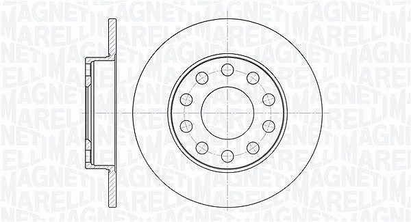 Magneti Marelli Bremsscheibe [Hersteller-Nr. 361302040125] für Seat, Audi