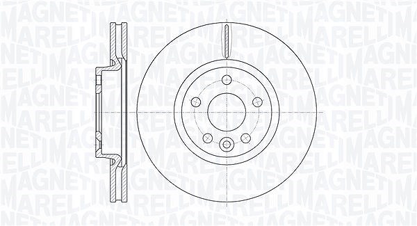 Magneti Marelli Bremsscheibe [Hersteller-Nr. 361302040118] für Volvo, Land Rover, Ford