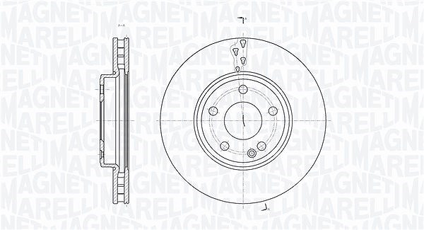 Magneti Marelli Bremsscheibe [Hersteller-Nr. 361302040604] für Mercedes-Benz