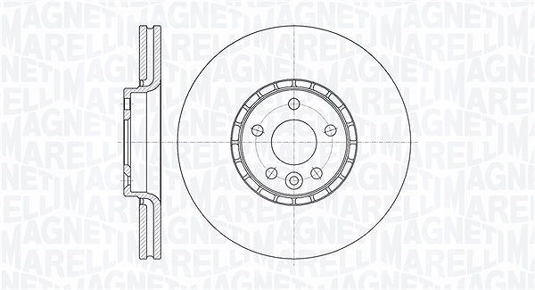Magneti Marelli Bremsscheibe [Hersteller-Nr. 361302040594] für Volvo
