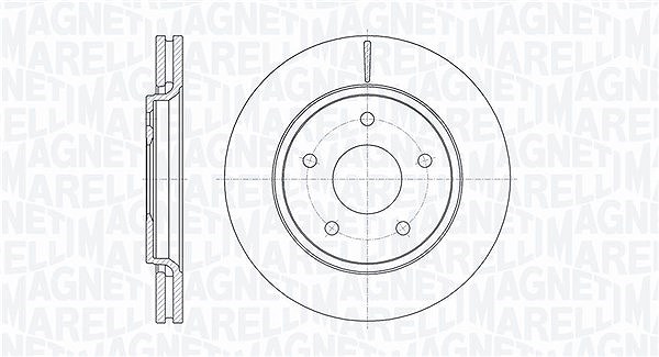 Magneti Marelli Bremsscheibe [Hersteller-Nr. 361302040626] für Dodge, VW, Chrysler, Fiat