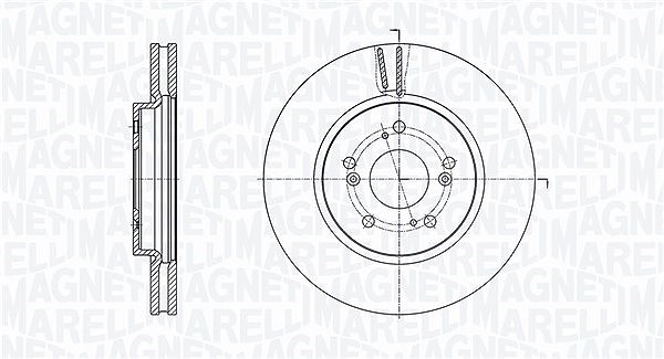 Magneti Marelli Bremsscheibe [Hersteller-Nr. 361302040584] für Honda