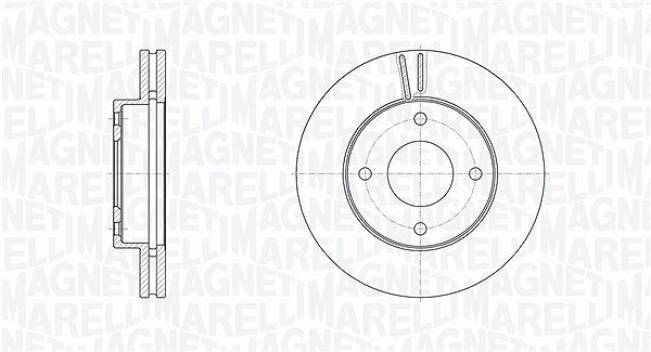 Magneti Marelli Bremsscheibe [Hersteller-Nr. 361302040616] für Nissan