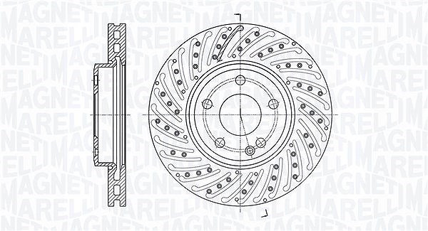 Magneti Marelli Bremsscheibe [Hersteller-Nr. 361302040614] für Mercedes-Benz