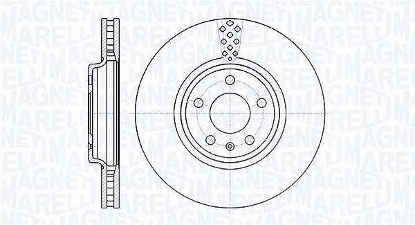 Magneti Marelli Bremsscheibe [Hersteller-Nr. 361302040576] für Audi