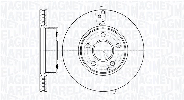 Magneti Marelli Bremsscheibe [Hersteller-Nr. 361302040572] für Mercedes-Benz