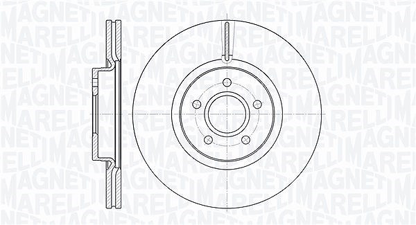 Magneti Marelli Bremsscheibe [Hersteller-Nr. 361302040570] für Ford, Volvo