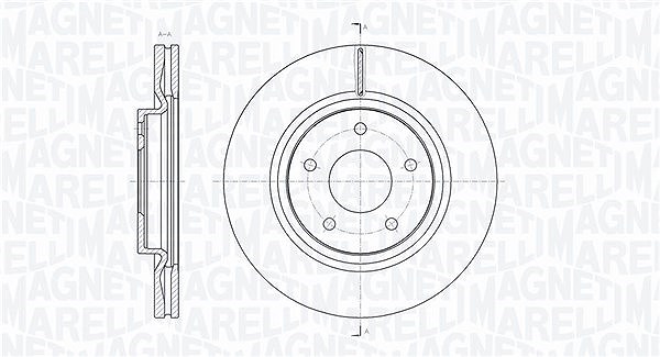 Magneti Marelli Bremsscheibe [Hersteller-Nr. 361302040566] für Nissan