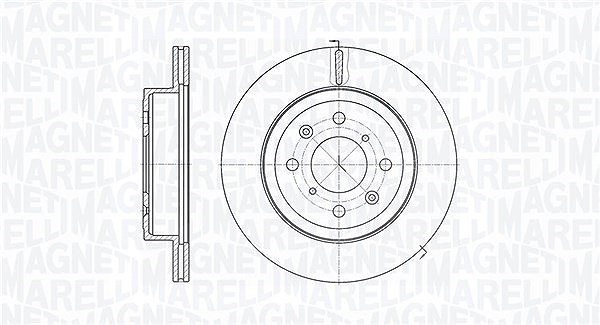 Magneti Marelli Bremsscheibe [Hersteller-Nr. 361302040476] für Vauxhall, Opel, Suzuki, Subaru