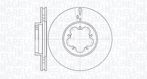Magneti Marelli Bremsscheibe [Hersteller-Nr. 361302040542] für Ford