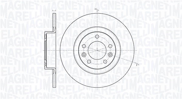Magneti Marelli Bremsscheibe [Hersteller-Nr. 361302040341] für Peugeot