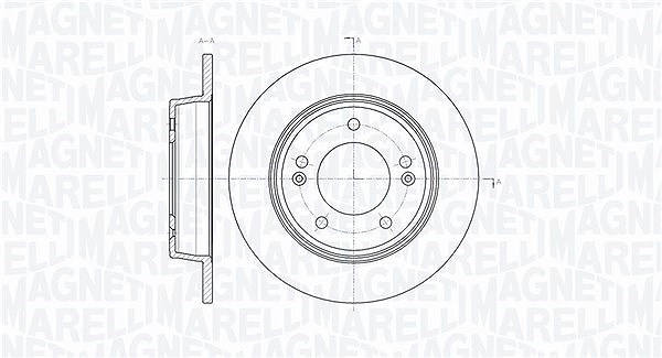 Magneti Marelli Bremsscheibe [Hersteller-Nr. 361302040381] für Kia, Hyundai