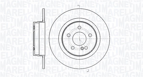 Magneti Marelli Bremsscheibe [Hersteller-Nr. 361302040339] für Mercedes-Benz