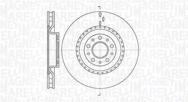 Magneti Marelli Bremsscheibe [Hersteller-Nr. 361302040534] für Fiat, Vauxhall, Opel