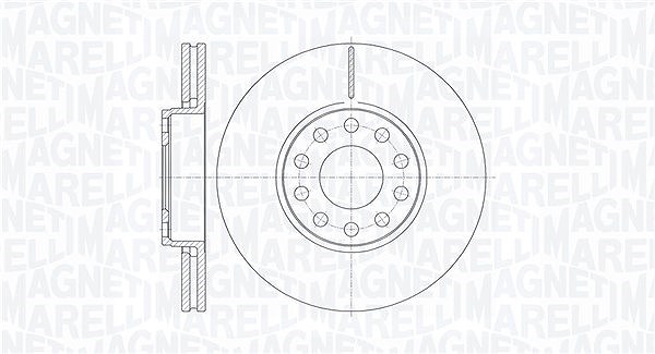 Magneti Marelli Bremsscheibe [Hersteller-Nr. 361302040530] für VW, Skoda