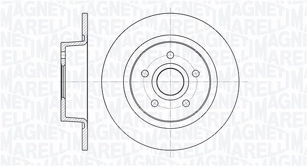 Magneti Marelli Bremsscheibe [Hersteller-Nr. 361302040329] für Ford