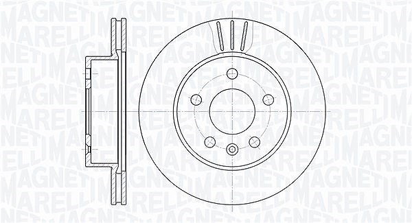 Magneti Marelli Bremsscheibe [Hersteller-Nr. 361302040372] für Mercedes-Benz