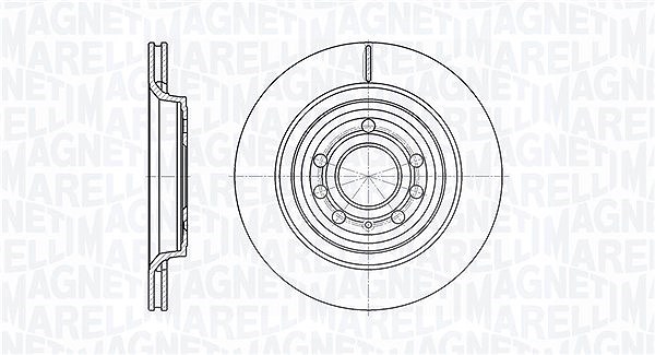 Magneti Marelli Bremsscheibe [Hersteller-Nr. 361302040456] für Vauxhall, Cadillac, Chevrolet, Opel, Saab, Fiat