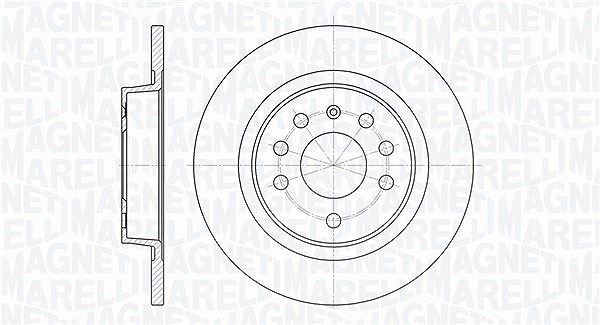 Magneti Marelli Bremsscheibe [Hersteller-Nr. 361302040319] für Fiat