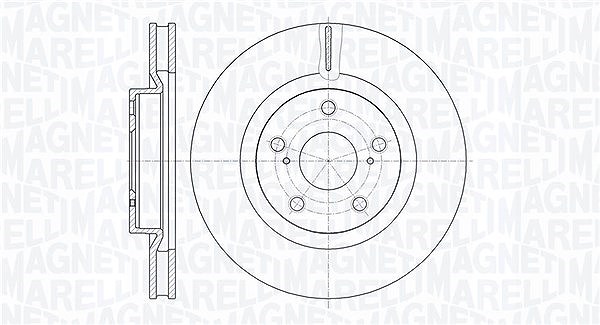 Magneti Marelli Bremsscheibe [Hersteller-Nr. 361302040524] für Toyota, Lexus