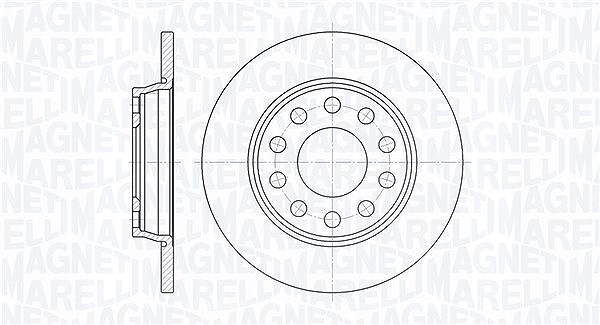 Magneti Marelli Bremsscheibe [Hersteller-Nr. 361302040313] für Seat, VW, Audi