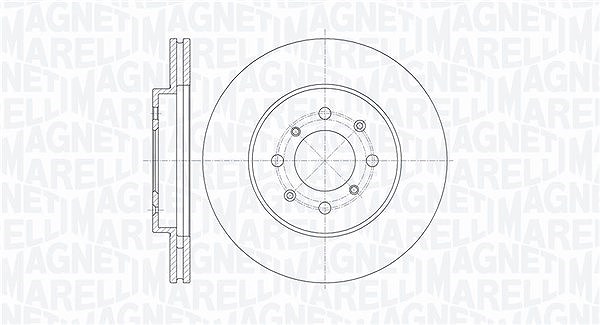 Magneti Marelli Bremsscheibe [Hersteller-Nr. 361302040522] für Honda