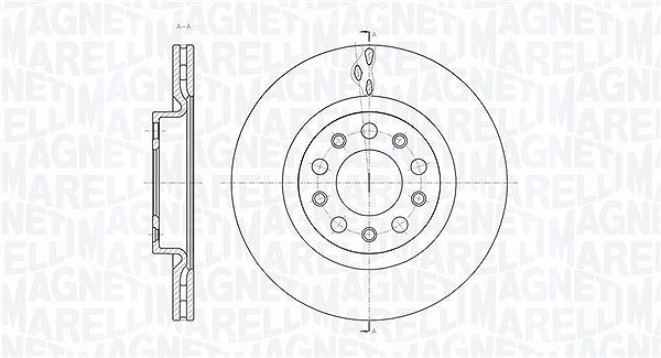 Magneti Marelli Bremsscheibe [Hersteller-Nr. 361302040448] für Alfa Romeo