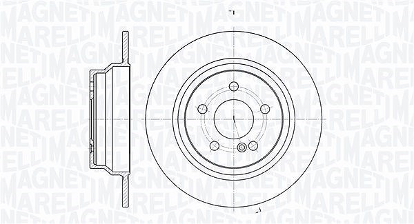 Magneti Marelli Bremsscheibe [Hersteller-Nr. 361302040301] für Mercedes-Benz