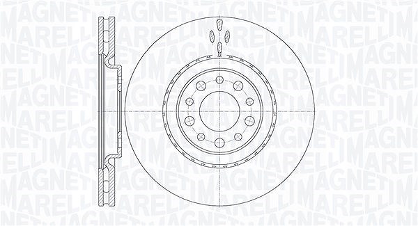 Magneti Marelli Bremsscheibe [Hersteller-Nr. 361302040446] für Alfa Romeo