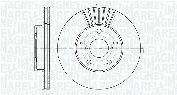 Magneti Marelli Bremsscheibe [Hersteller-Nr. 361302040444] für Toyota