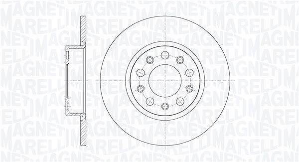 Magneti Marelli Bremsscheibe [Hersteller-Nr. 361302040287] für Jeep, Alfa Romeo, Fiat