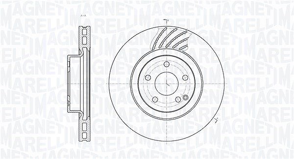 Magneti Marelli Bremsscheibe [Hersteller-Nr. 361302040496] für Mercedes-Benz