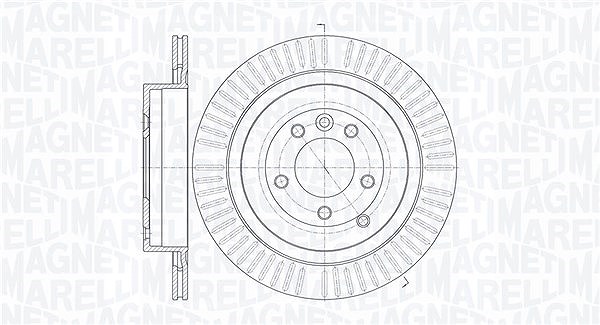 Magneti Marelli Bremsscheibe [Hersteller-Nr. 361302040428] für Land Rover