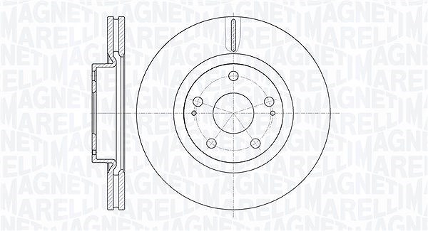 Magneti Marelli Bremsscheibe [Hersteller-Nr. 361302040492] für Toyota
