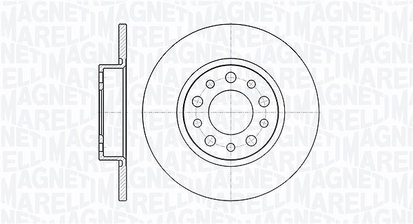 Magneti Marelli Bremsscheibe [Hersteller-Nr. 361302040285] für Alfa Romeo