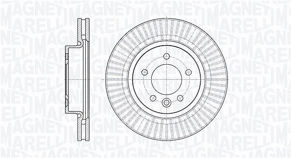 Magneti Marelli Bremsscheibe [Hersteller-Nr. 361302040424] für Land Rover