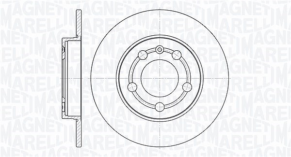 Magneti Marelli Bremsscheibe [Hersteller-Nr. 361302040283] für Skoda, Audi, VW