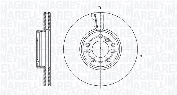 Magneti Marelli Bremsscheibe [Hersteller-Nr. 361302040414] für BMW