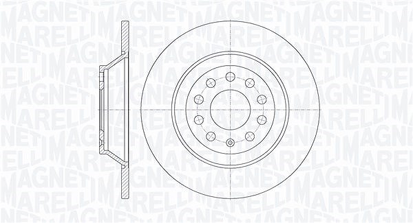 Magneti Marelli Bremsscheibe [Hersteller-Nr. 361302040279] für Audi