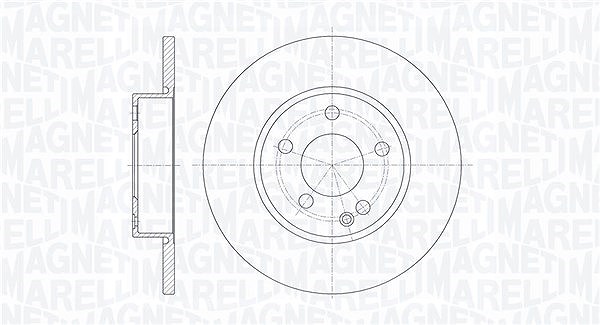 Magneti Marelli Bremsscheibe [Hersteller-Nr. 361302040277] für Mercedes-Benz