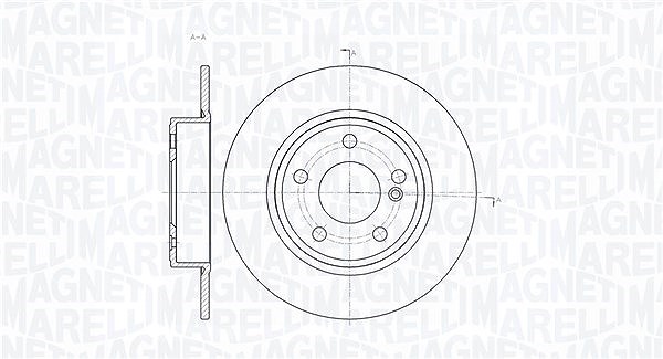 Magneti Marelli Bremsscheibe [Hersteller-Nr. 361302040359] für Mercedes-Benz