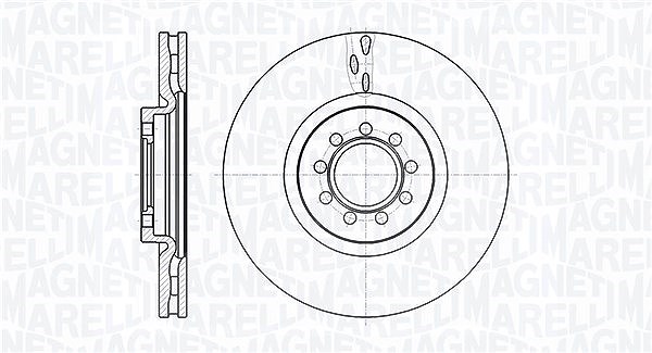 Magneti Marelli Bremsscheibe [Hersteller-Nr. 361302040484] für Iveco