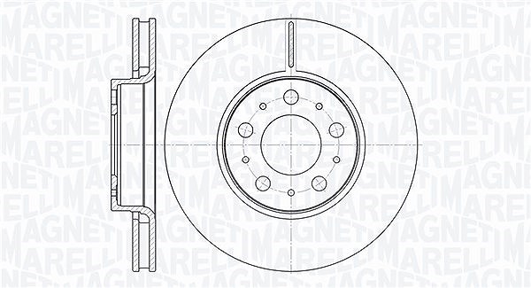 Magneti Marelli Bremsscheibe [Hersteller-Nr. 361302040410] für Volvo