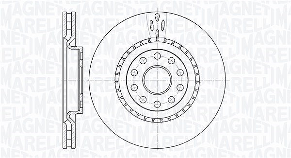 Magneti Marelli Bremsscheibe [Hersteller-Nr. 361302040400] für Lancia