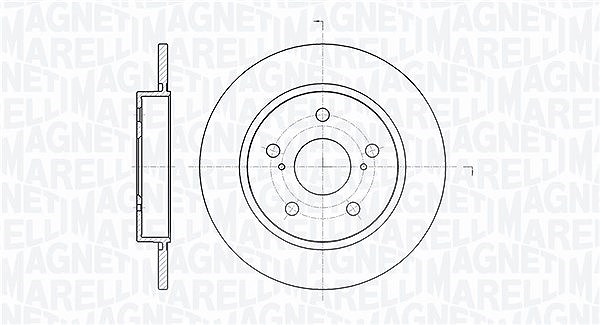 Magneti Marelli Bremsscheibe [Hersteller-Nr. 361302040355] für Toyota