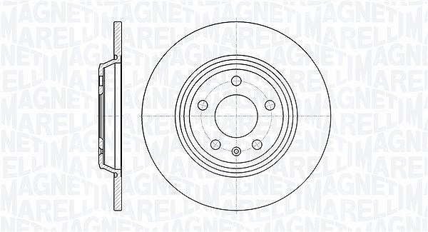 Magneti Marelli Bremsscheibe [Hersteller-Nr. 361302040349] für Audi