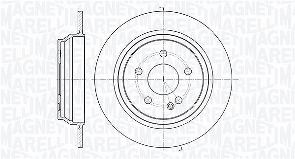 Magneti Marelli Bremsscheibe [Hersteller-Nr. 361302040273] für Mercedes-Benz