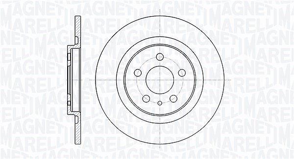 Magneti Marelli Bremsscheibe [Hersteller-Nr. 361302040269] für Citroën, Lancia, Fiat, Peugeot